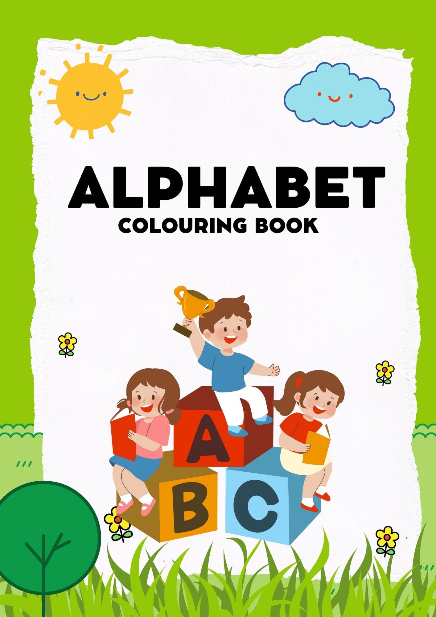 ABC Coloring and Tracing Workbook for Kids in Preschool and Kindergarten